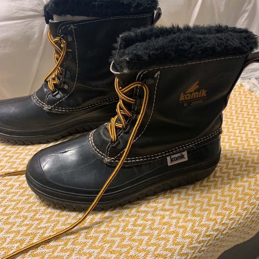 Kamik Black Boots K 2000 made In Canada
